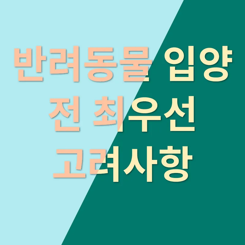 반려동물 책임감 있는 입양_1