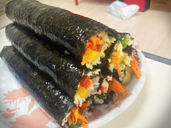  김밥 맛있게 싸는 방법!! 나만의 꿀팁 "다시마 밥"