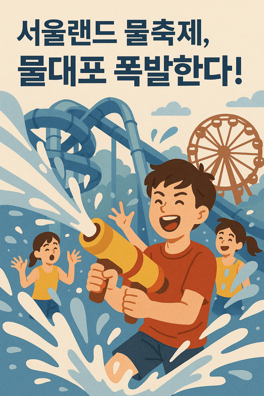 서울랜드 물축제, 물대포 폭발한다!
