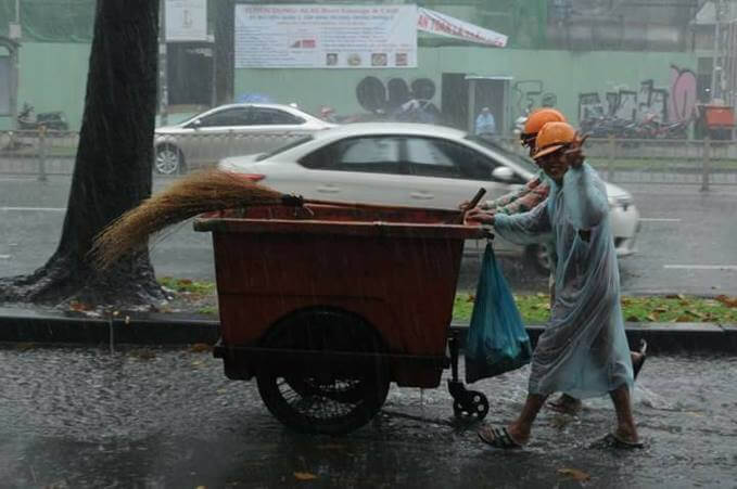우산을 쓰지 않는 베트남
