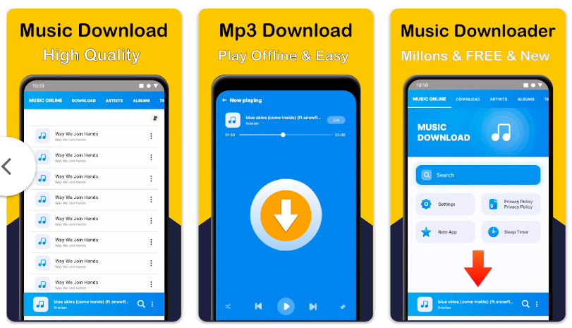 음악 Mp3 다운로드 기능