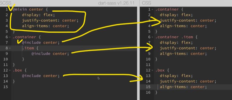 scss @mixin, @include 재활용1