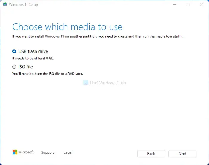 Media Creation Tool 다운로드 - Windows 설치를 위한 부팅 가능한 CD/DVD/USB 만들기