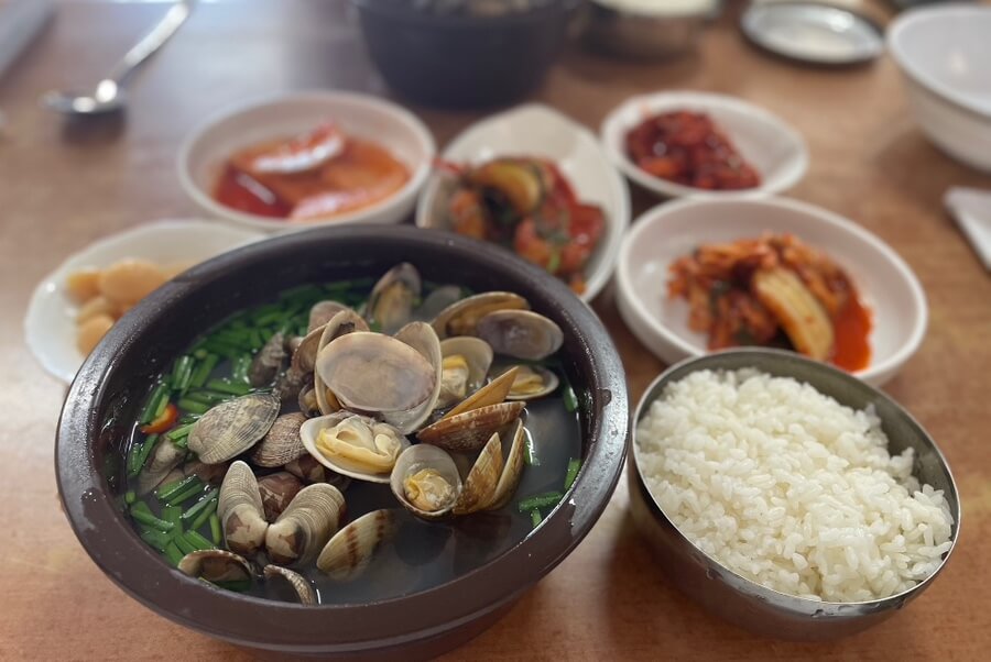 바지락해장국