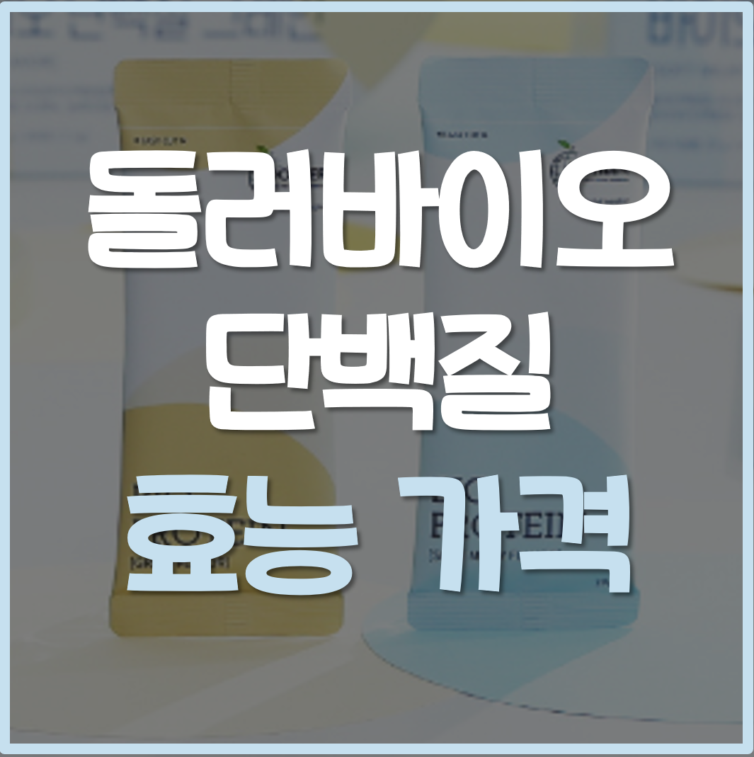  돌러 바이오 단백질 효능 가격