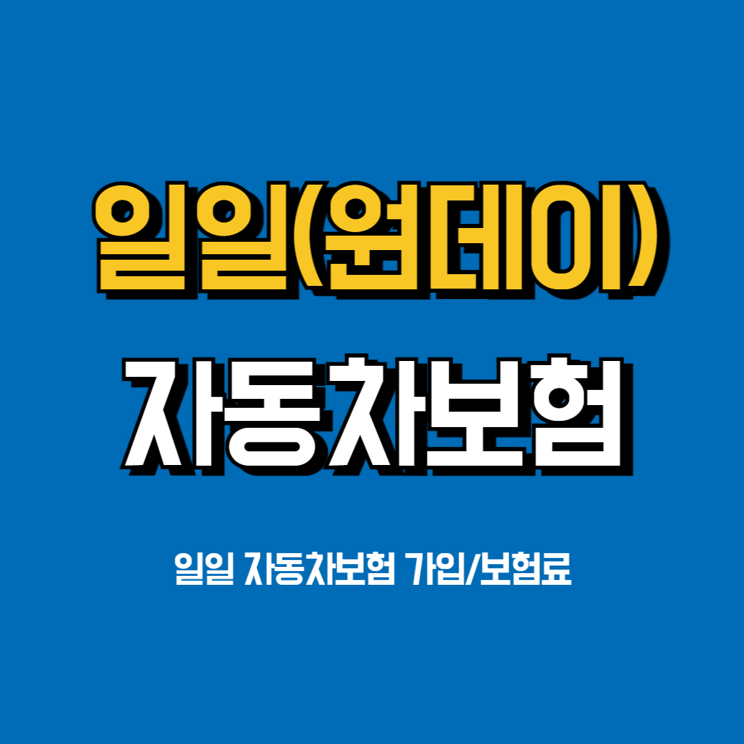 일일자동차보험가입