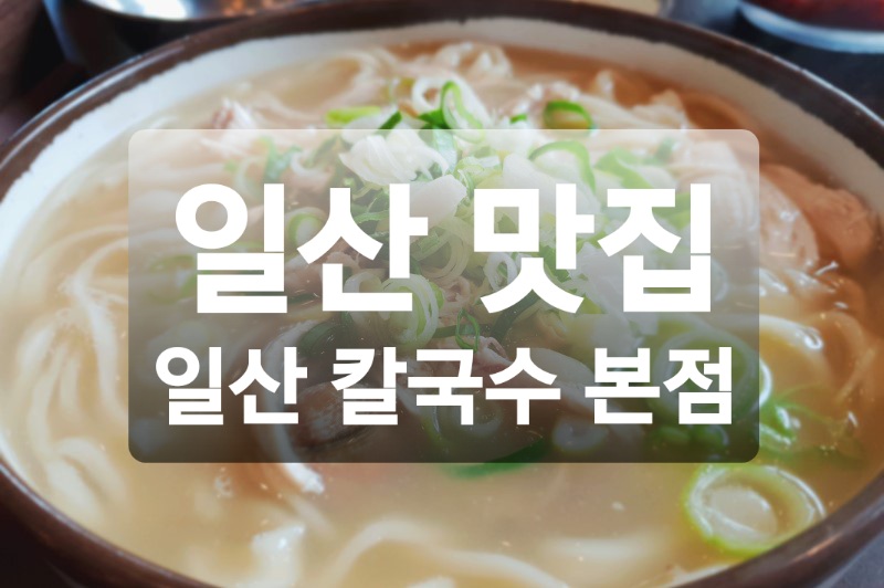  일산 맛집 :: 닭칼국수가 맛있는 일산칼국수 본점