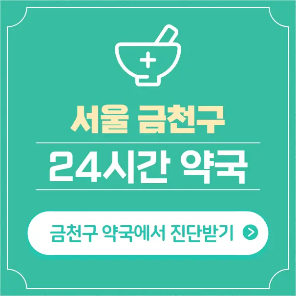  금천구 24시간 약국 찾기 | 휴일 야간 심야 일요일 당번약국 27곳