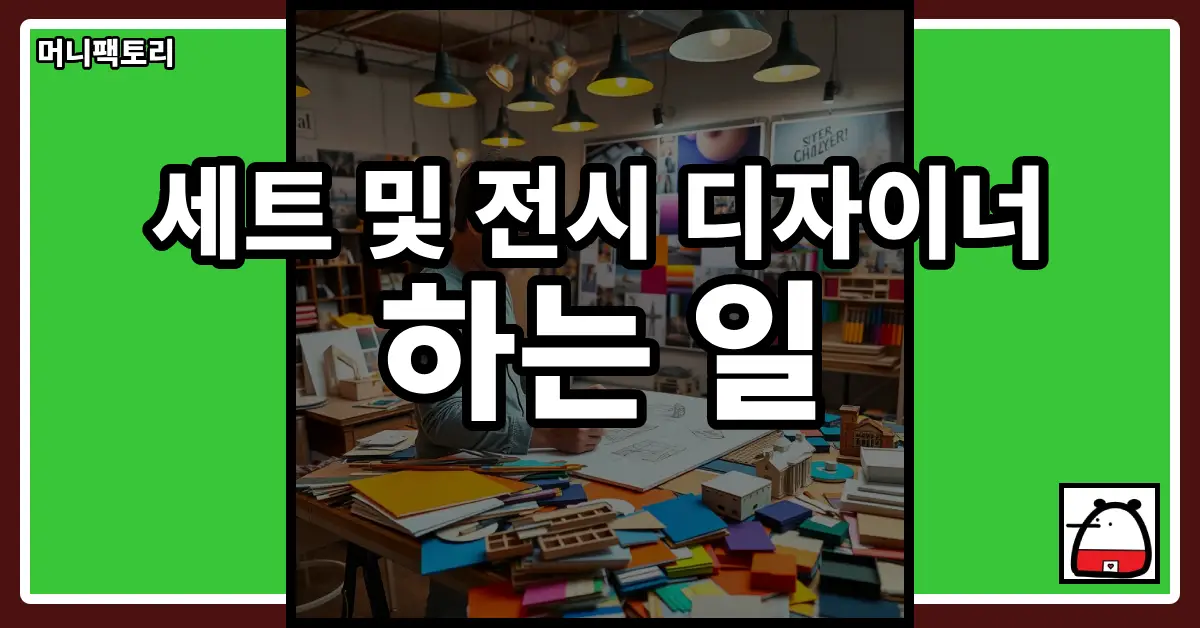 세트및전시디자이너하는일