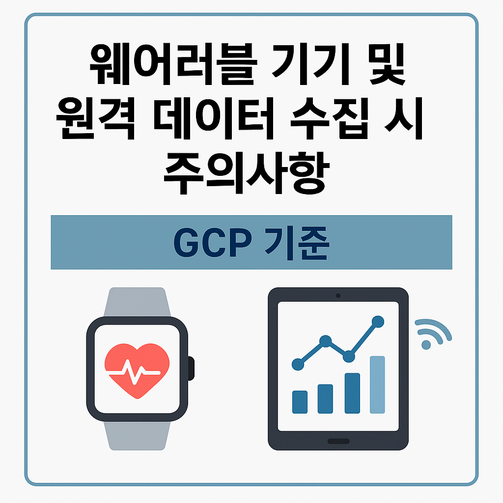 웨어러블 기기 및 원격 데이터 수집 시 주의사항 – DCT에서 꼭 확인해야 할 GCP 기준
