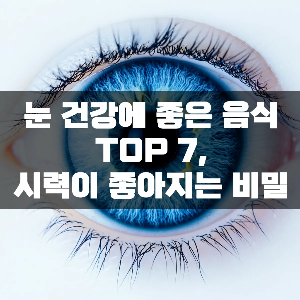 눈 건강에 좋은 음식 TOP 7, 시력이 좋아지는 비밀!