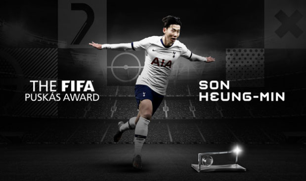  손흥민 푸스카스상(2020 FIFA Puskas Award) 수상