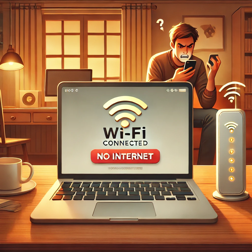 와이파이 연결 후 '인터넷없음' 메시지 표기