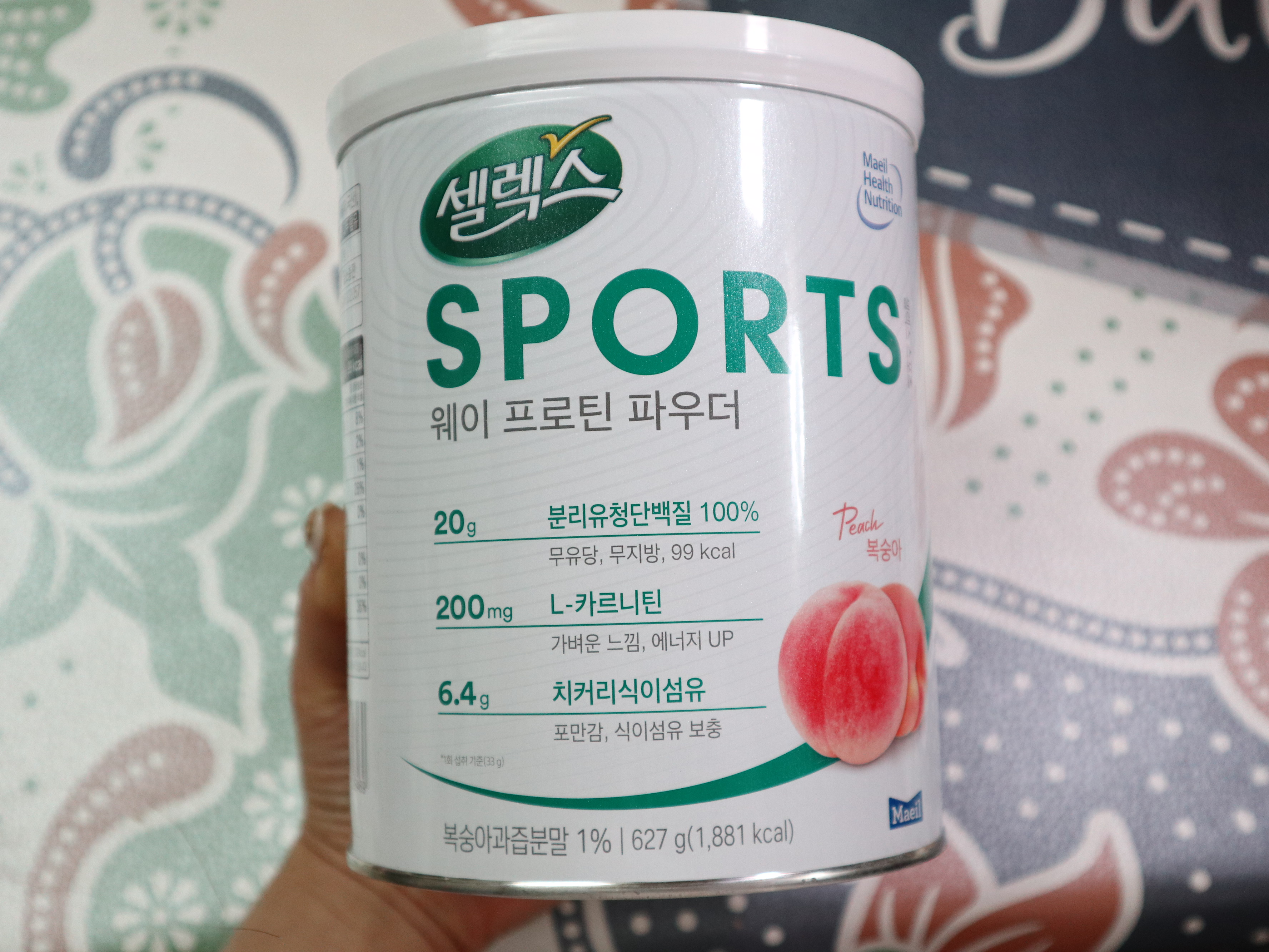 셀렉스 유청단백질 복숭아 맛있어요...! ? 8