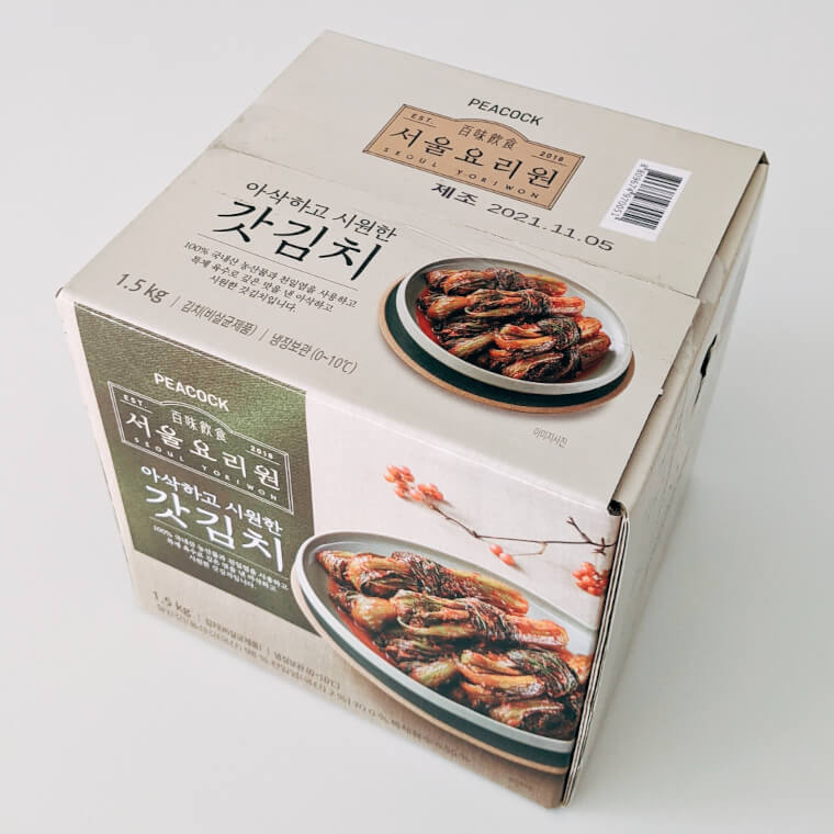 피코크 서울요리원 아삭하고 시원한 갓김치 패키지