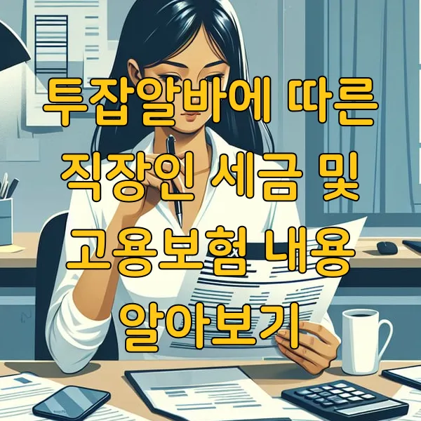 투잡알바에 따른 직장인 세금 및 고용보험 내용 알아보기