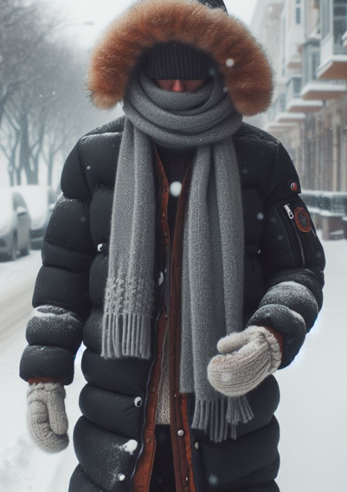 기온-5도이하-겨울철-한파-대비-옷차림-코디-남성-모습