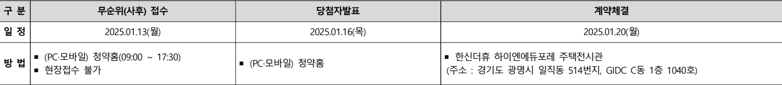 한신더휴-하이엔에듀포레-무순위-청약일정