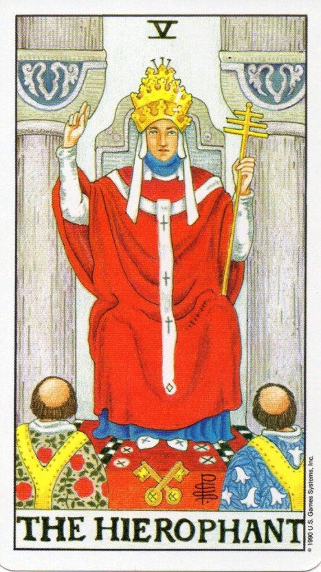 타로카드 5번 교황카드