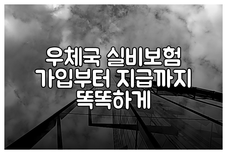 우체국 실비보험 가입부터 지급까지 똑똑하게
