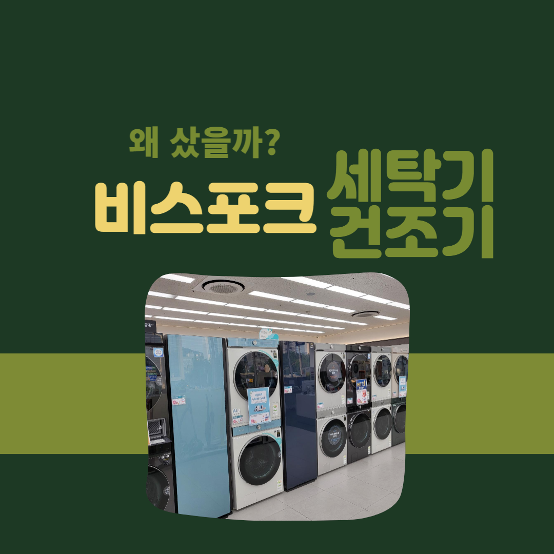  형제맘 삼성전자 비스포크 드럼세탁기, 건조기 구매 이유