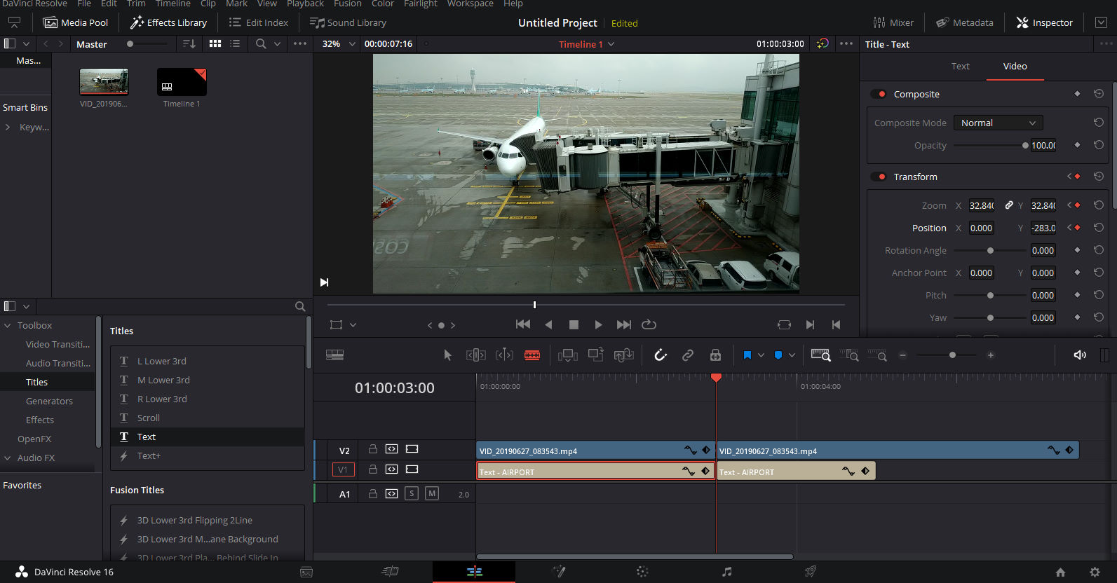 Keyframe 설정하는 방법 2