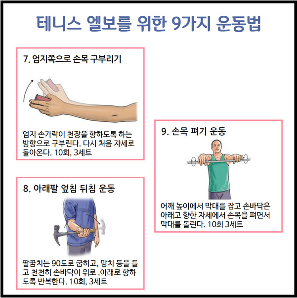 테니스 엘보우 운동법