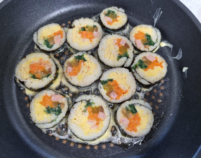 김밥전 만들기 - 남은 김밥 냉장 보관 후 맛있게 먹기