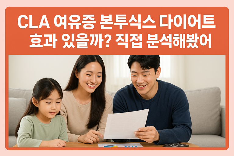 CLA 여유증 본투식스 다이어트 효과 있을까? 직접 분석해봤어요