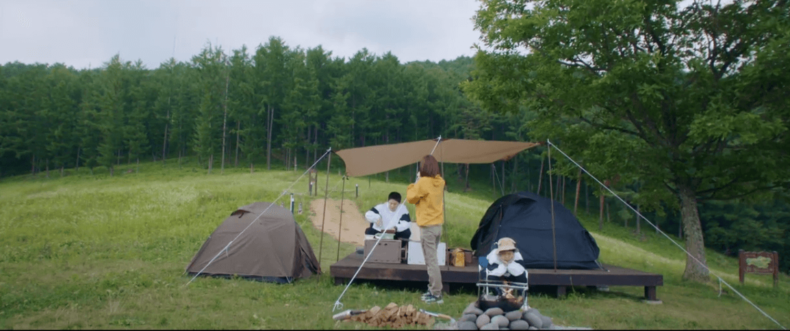  슬의생 채송화 캠핑 장비 - 구이바다&의자&화로&폴딩박스