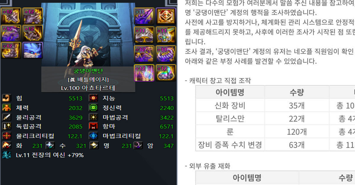  '던파' 개사기 캐릭터의 진실  (ft. 슈퍼계정)