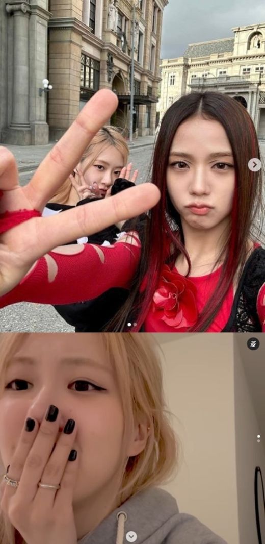  블랙핑크 로제, 입 틀어막은 채 지수 솔로곡 감상… 감탄사 연발
