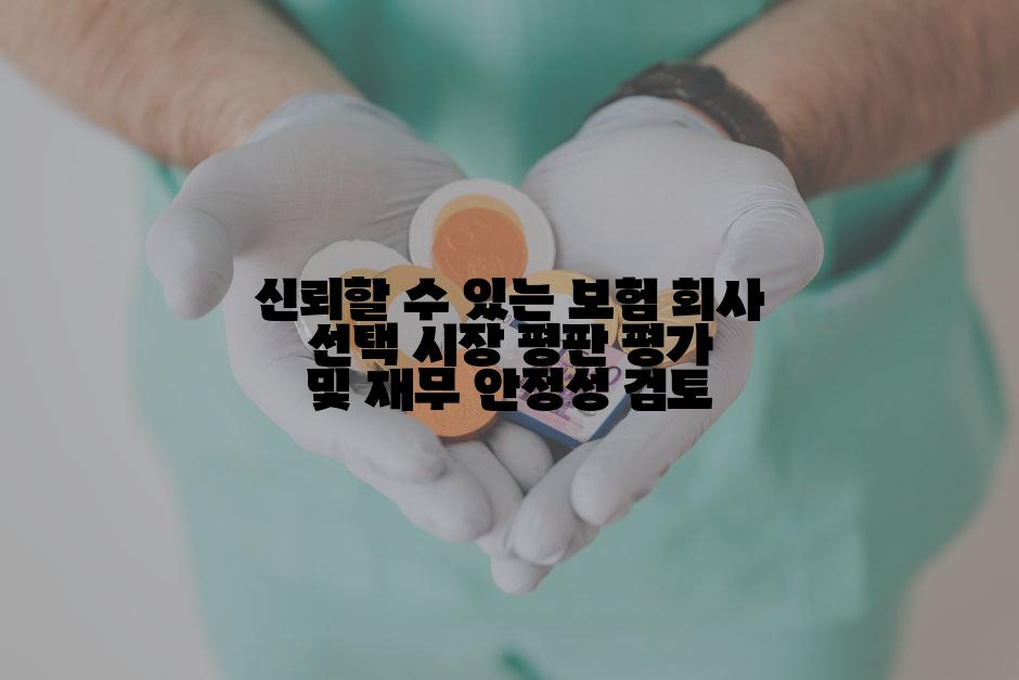 신뢰할 수 있는 보험 회사 선택 시장 평판 평가 및 재무 안정성 검토