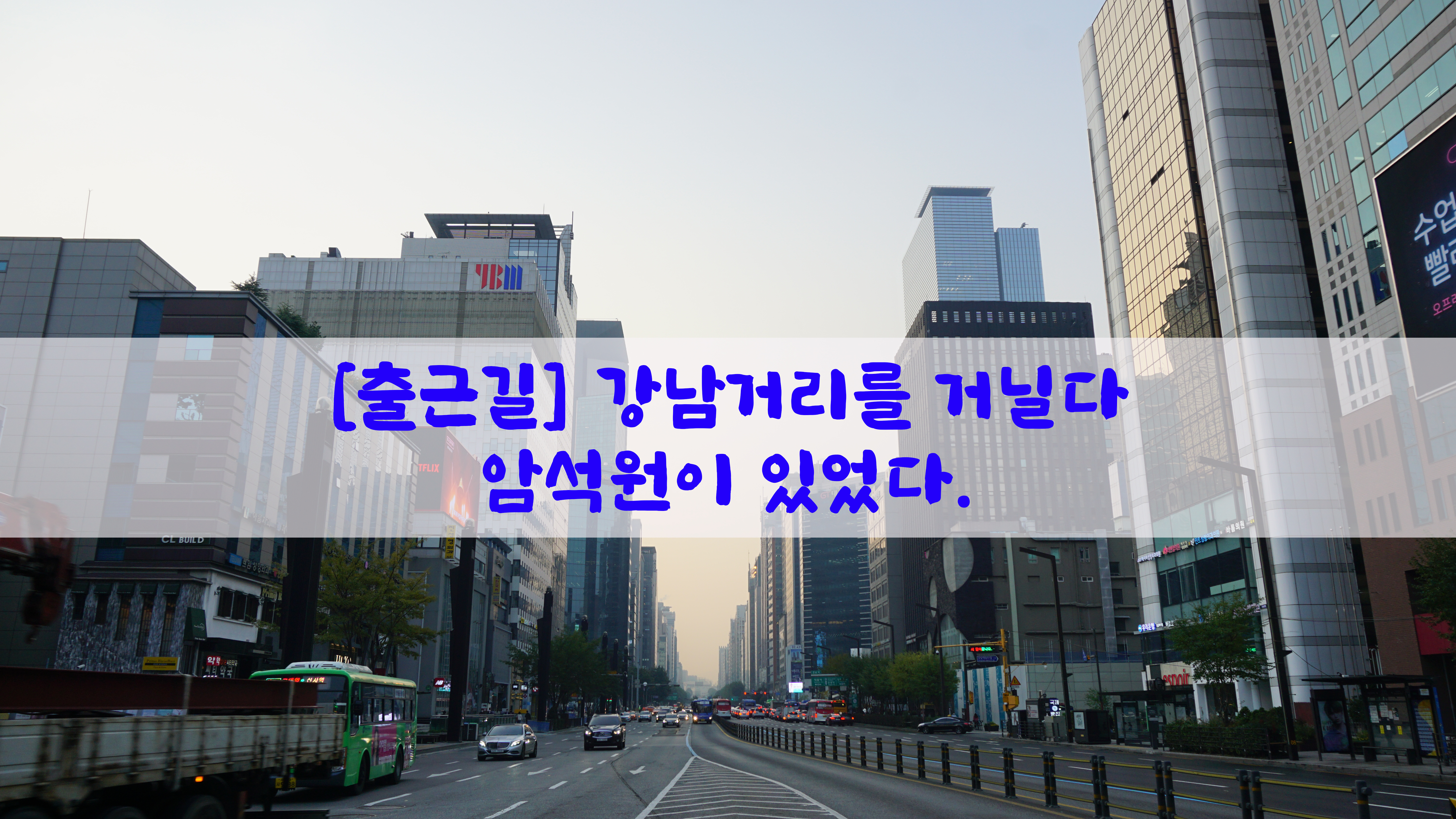  [출근길] 강남거리를 거닐다…암석원이 있었다.