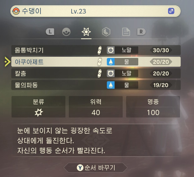  포켓몬스터 아르세우스 특수공격/성격/개체값/노력치