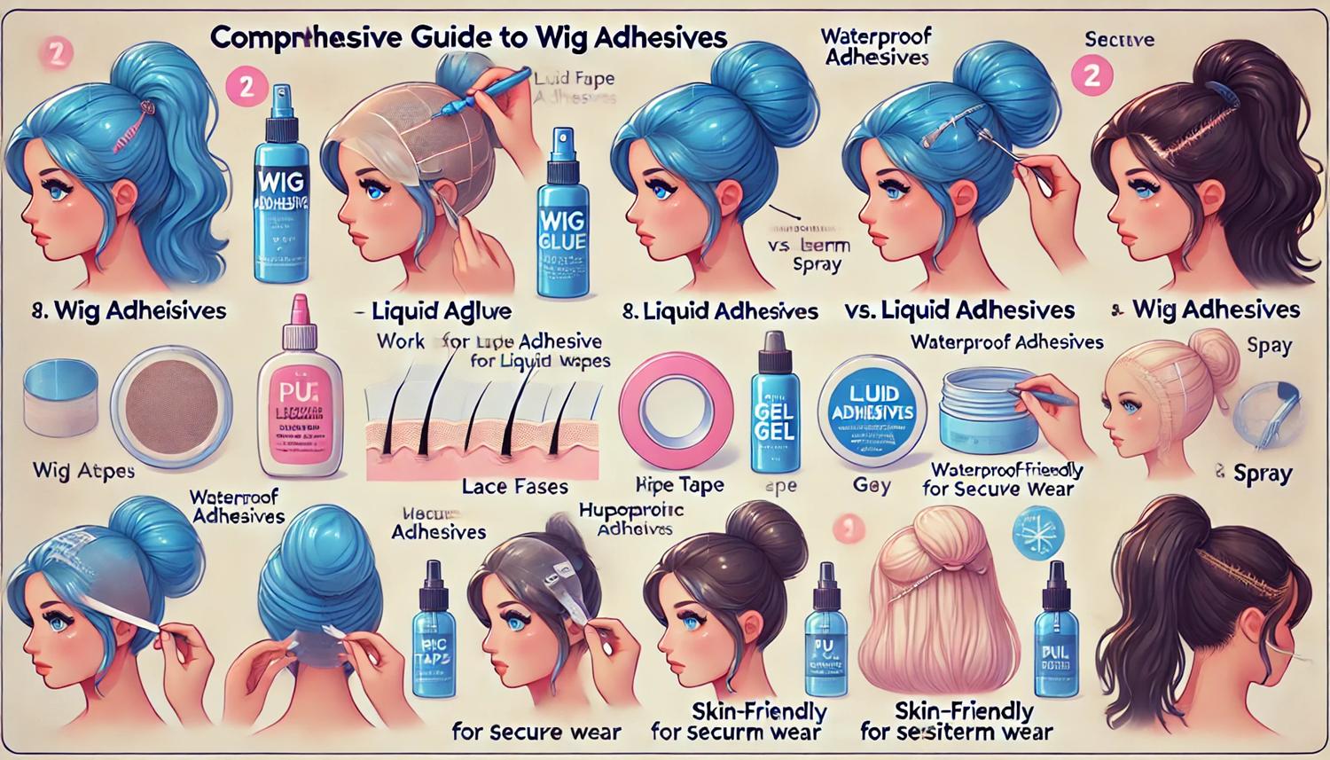 가발 접착제 총정리