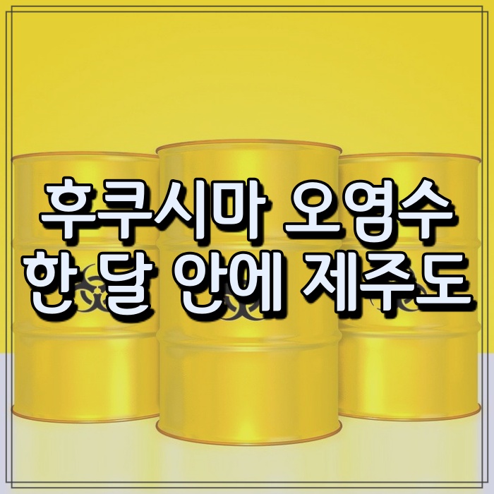  후쿠시마 오염수 방류 영향 및 시기 (미국과 IAEA 반응 ?)