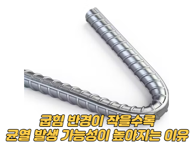 굽힘 반경이 작을수록 균열 발생 가능성이 높아지는 이유