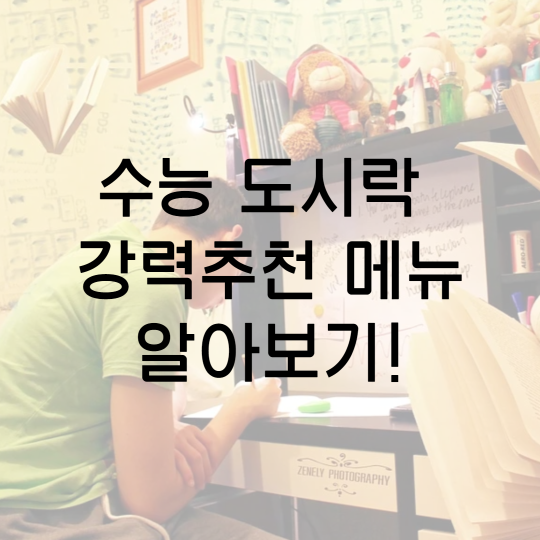  SKY 학생의 수능 도시락 추천! 무조건 필요한 수능 도시락 메뉴! 식단의 과학~