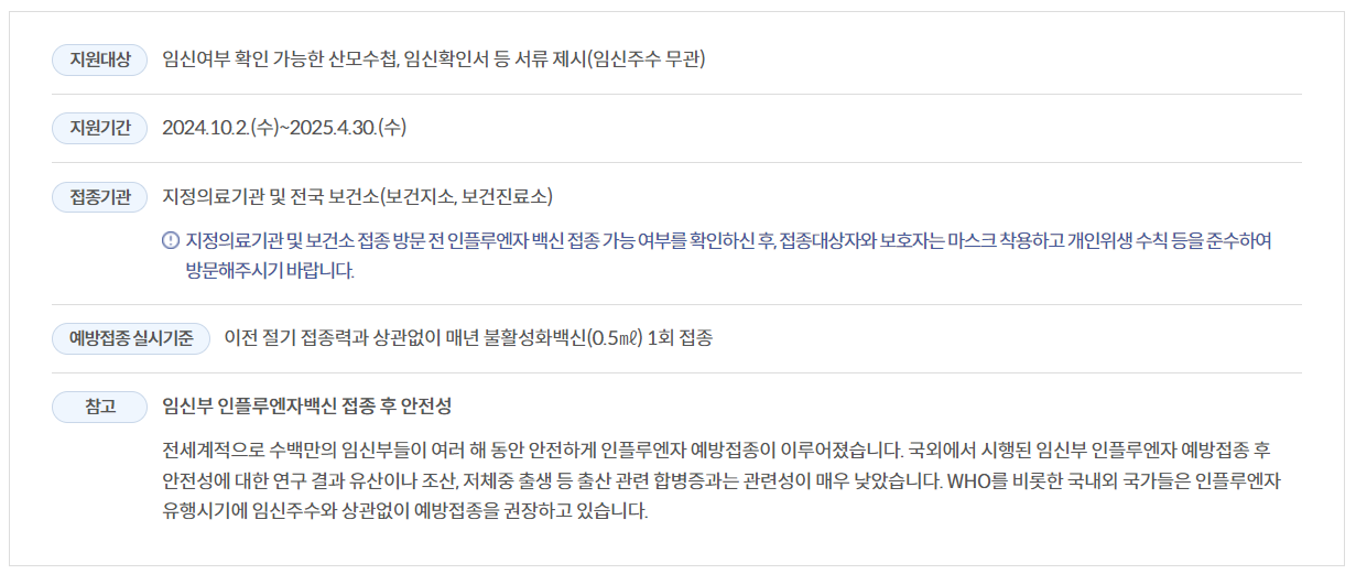 독감무료접종