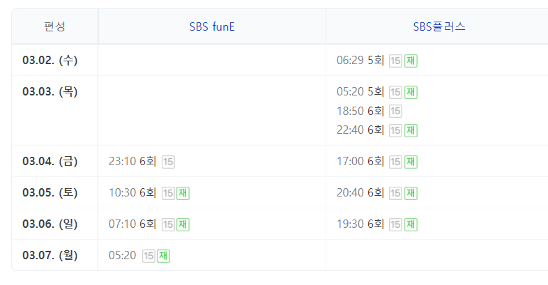 당신이 혹하는 사이 3 6회 다시보기 재방송을 알려드립니다