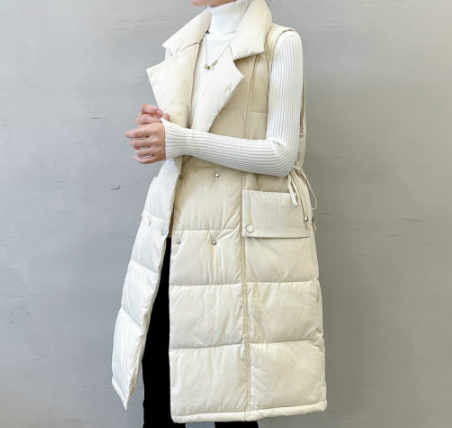 헤레이스 롱패딩조끼 YMSH22FW281