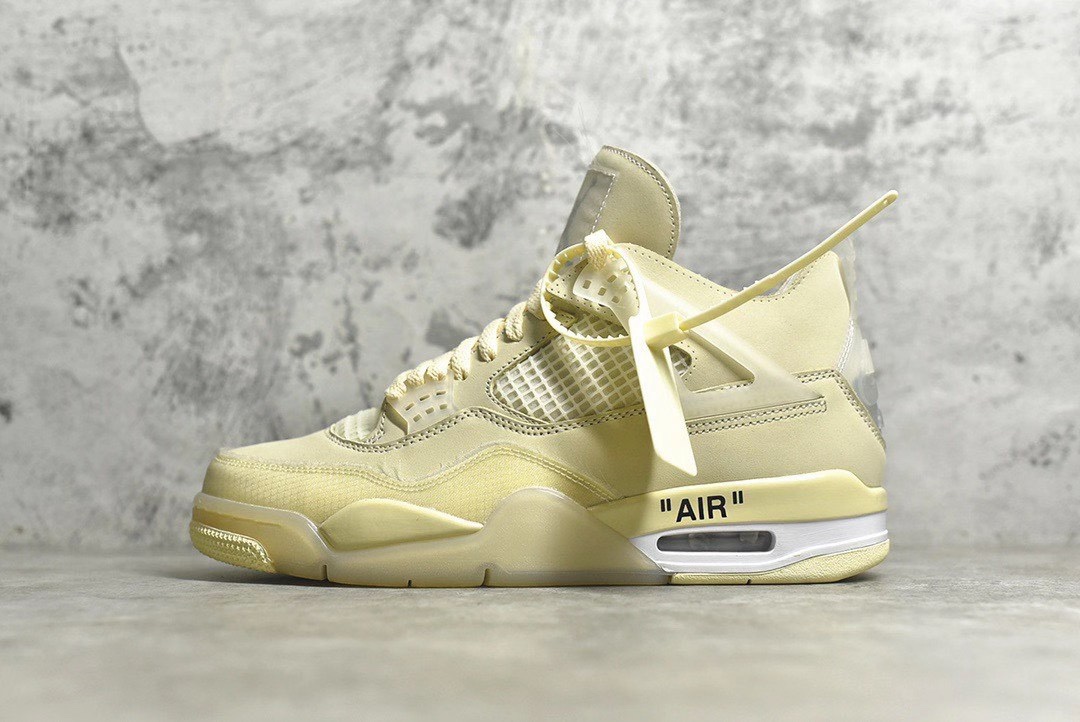  [NIKE x OFF WHITE] 나이키 X 오프화이트 에어조던 4 SP WMNS 세일 SAIL CV9388-100