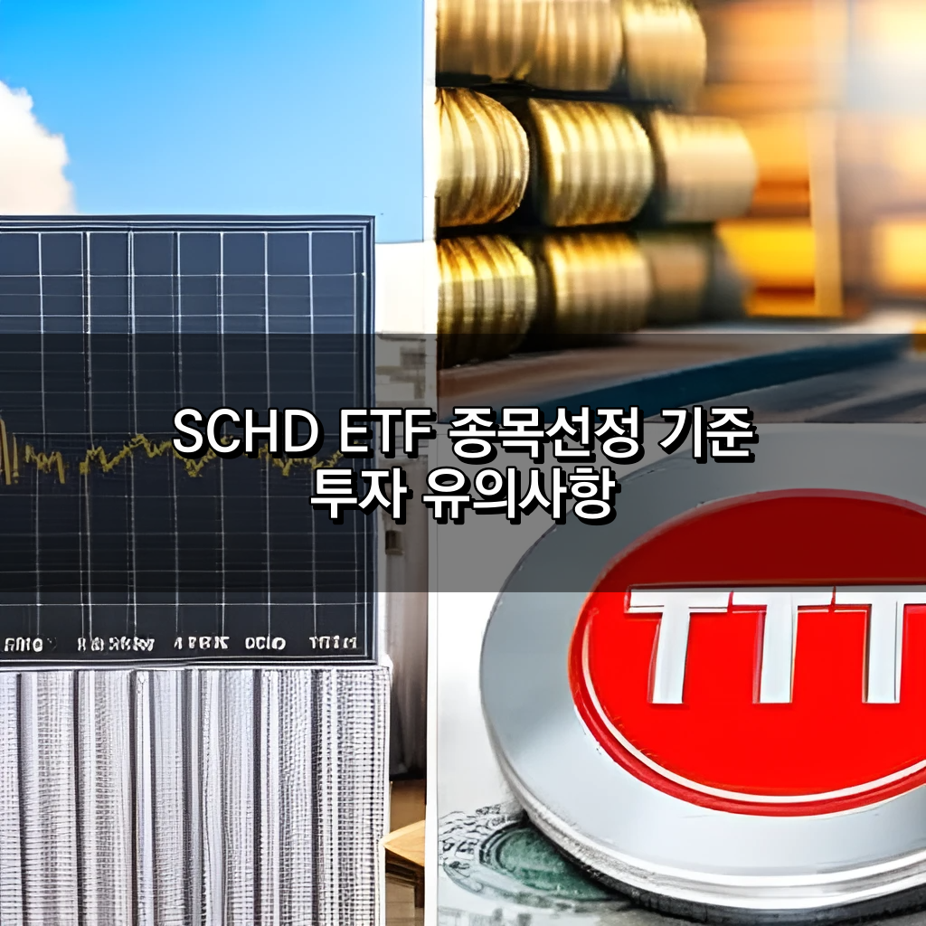SCHD ETF 종목선정 기준 투자유의사항