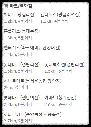 마트&#44; 백화점 입지