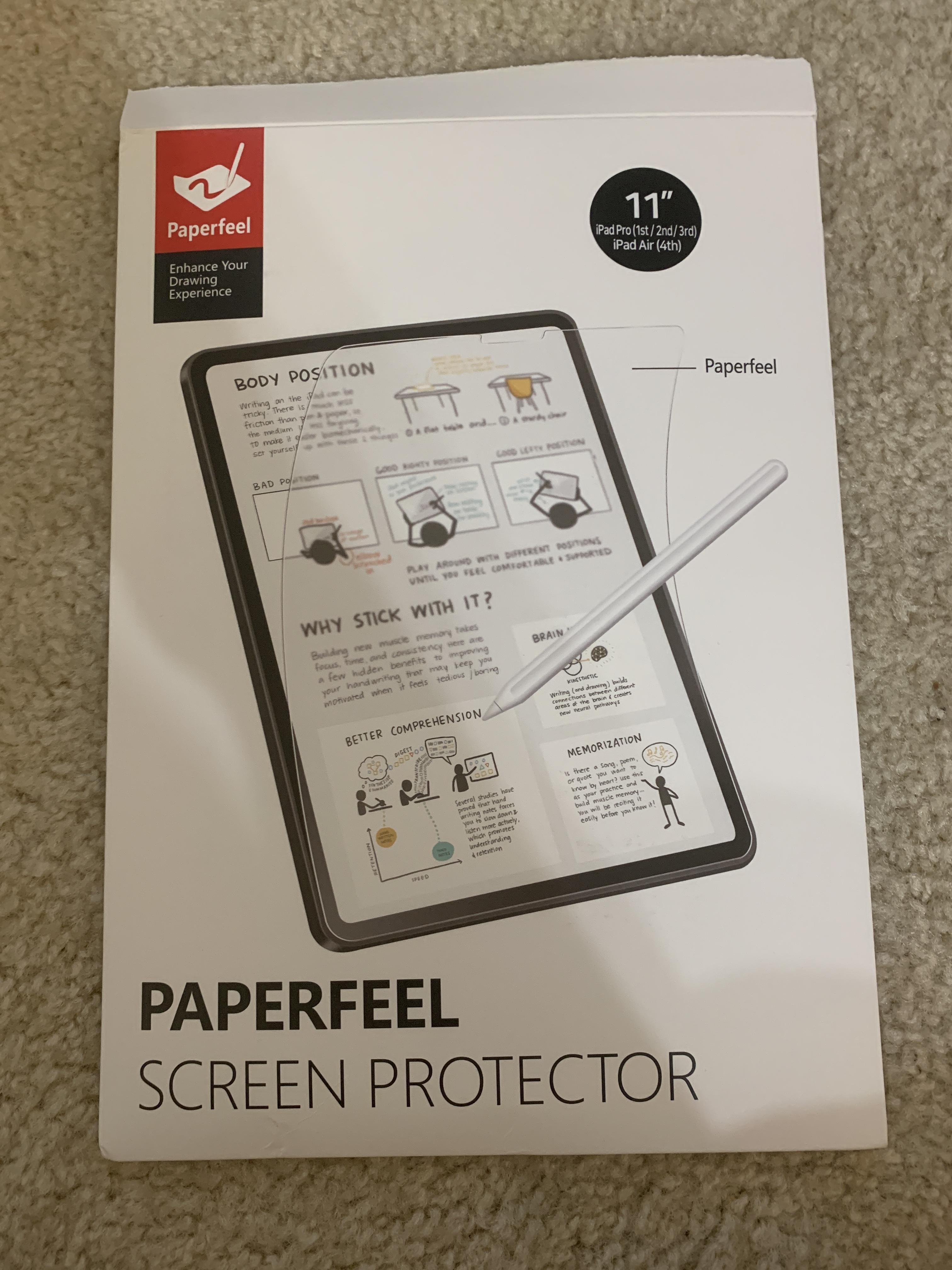  아이패드 종이질감 필름 BERSEM[2 PACK] Paperfeel Screen protector Compatible