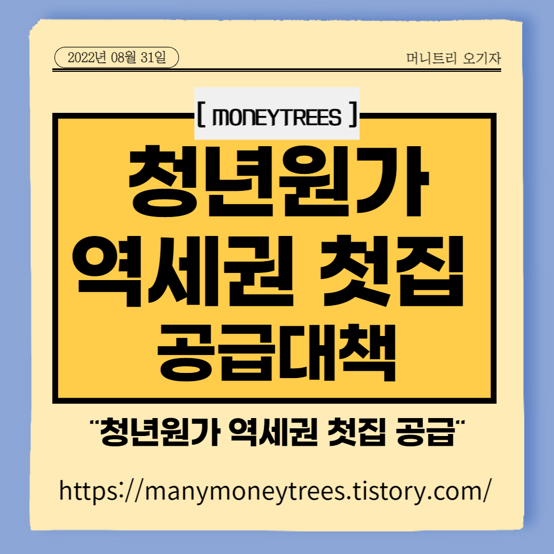 청년원가, 역세권 첫집 공급대책 개요