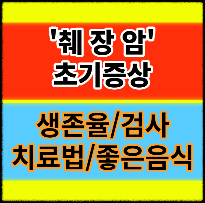  췌장암 초기증상 원인 생존율 치료 검사방법 좋은음식 정보