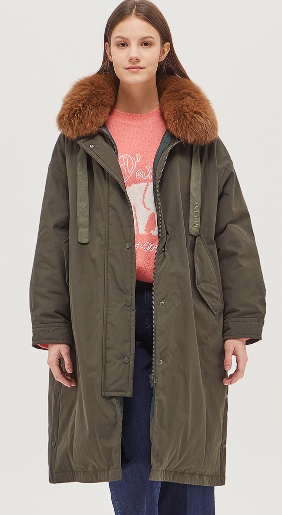  사고싶은 옷 BAPD59061KA 2020 WINTER 폭스 카라 구스다운 점퍼