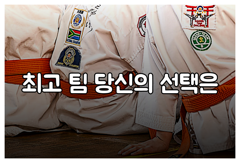 최고 팀 당신의 선택은